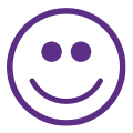 Icon of a happy face