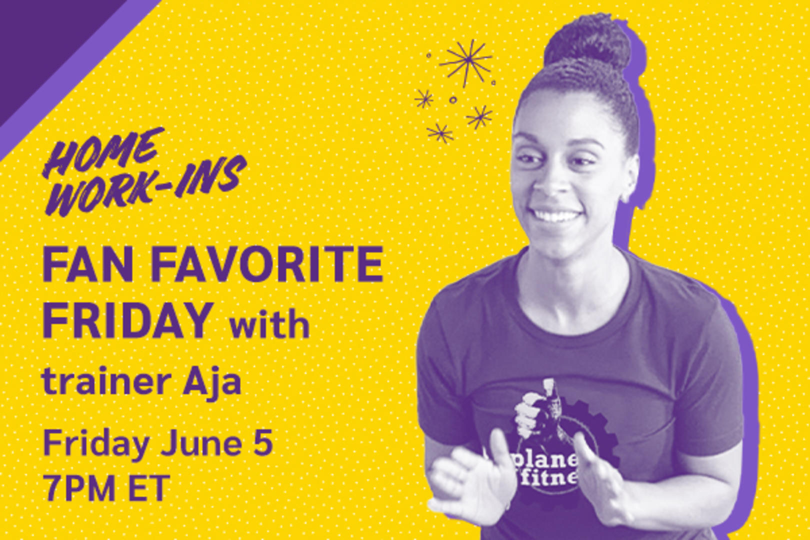 Image showing the copy Friday 7PM ET - Fan Fave Friday with Aja  